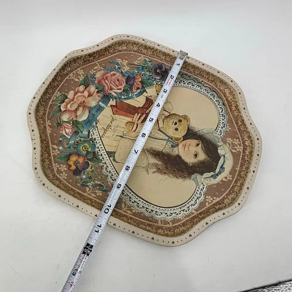 Vintage Jan Hagara “A Token of Love” Decorative Tin Tray